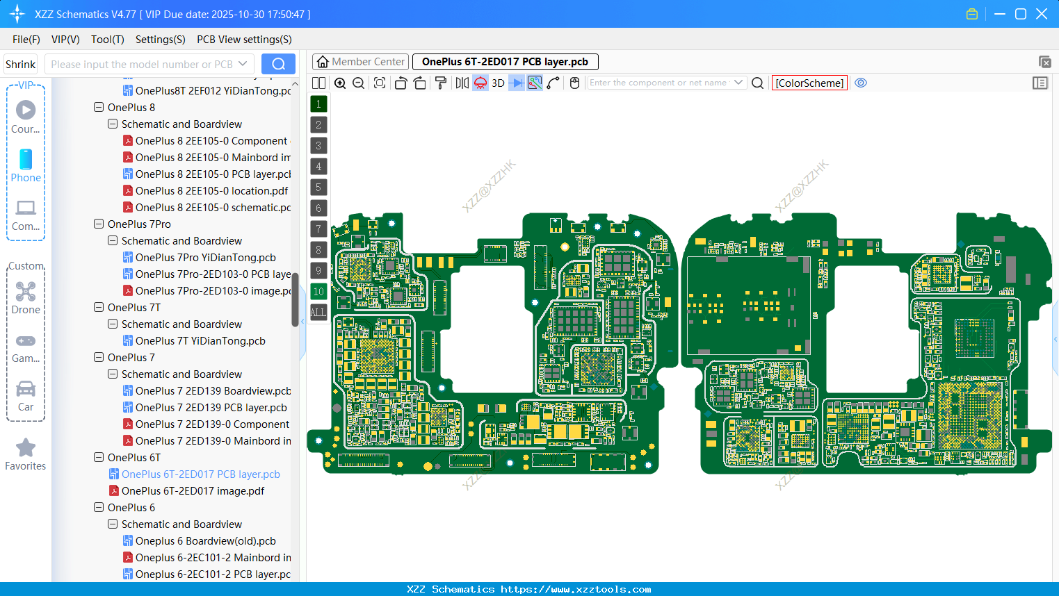 OnePlus 6T-2ED017 PCB Layer